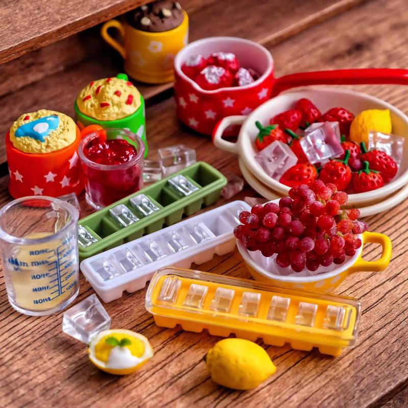 2 個女の子のおもちゃ新しいミニチュアドールハウス食品アイス - Food Storage Usa のレビューと価格