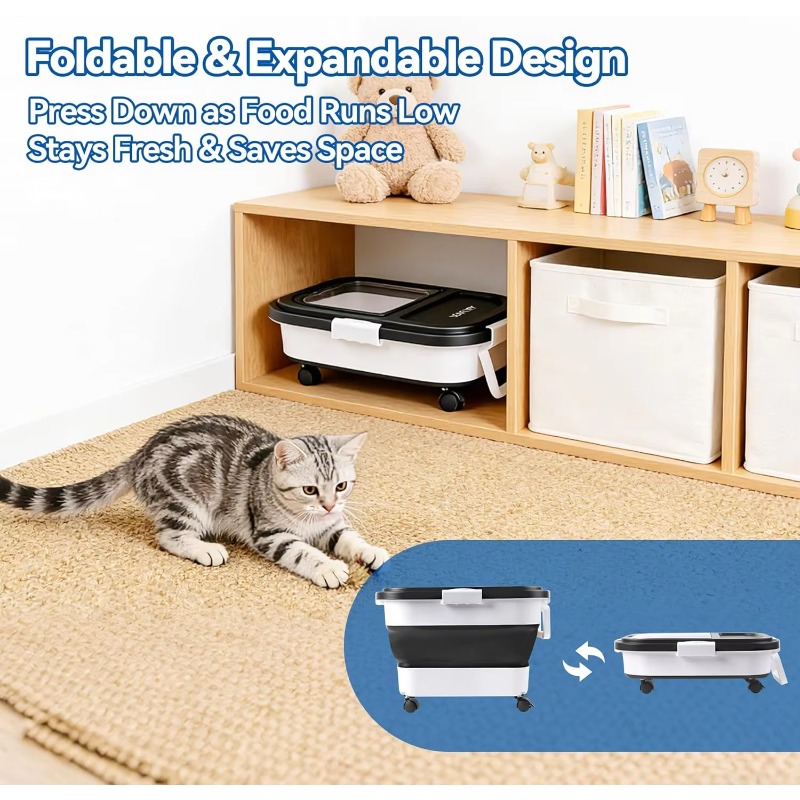 犬用フード保存容器 20～25ポンド、気密ペットフードビン、 - Food Storage For Dog のレビューと価格