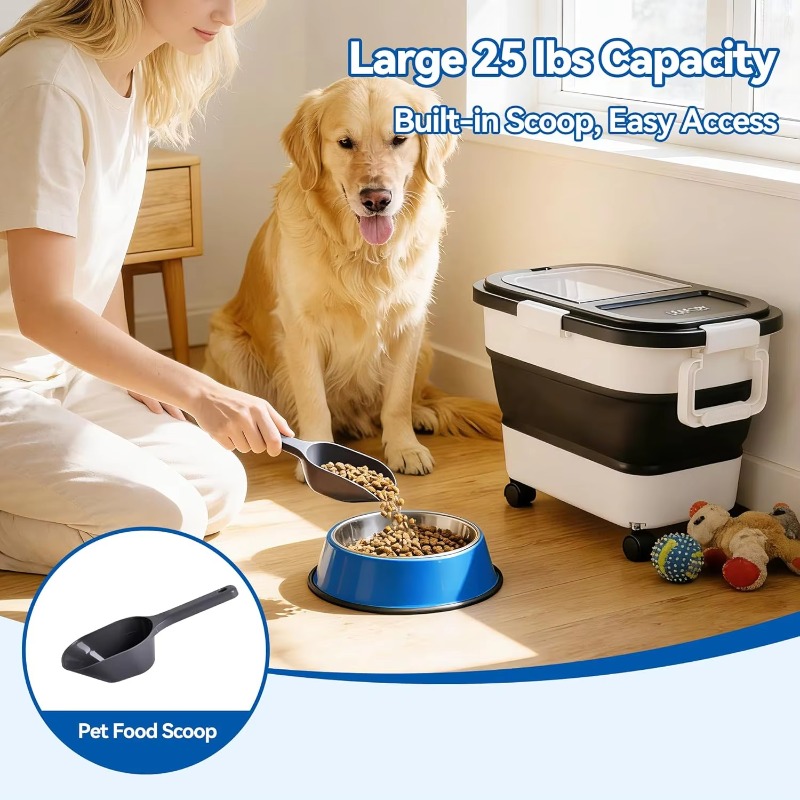 犬用フード保存容器 20～25ポンド、気密ペットフードビン、 - Food Storage For Dog のレビューと価格