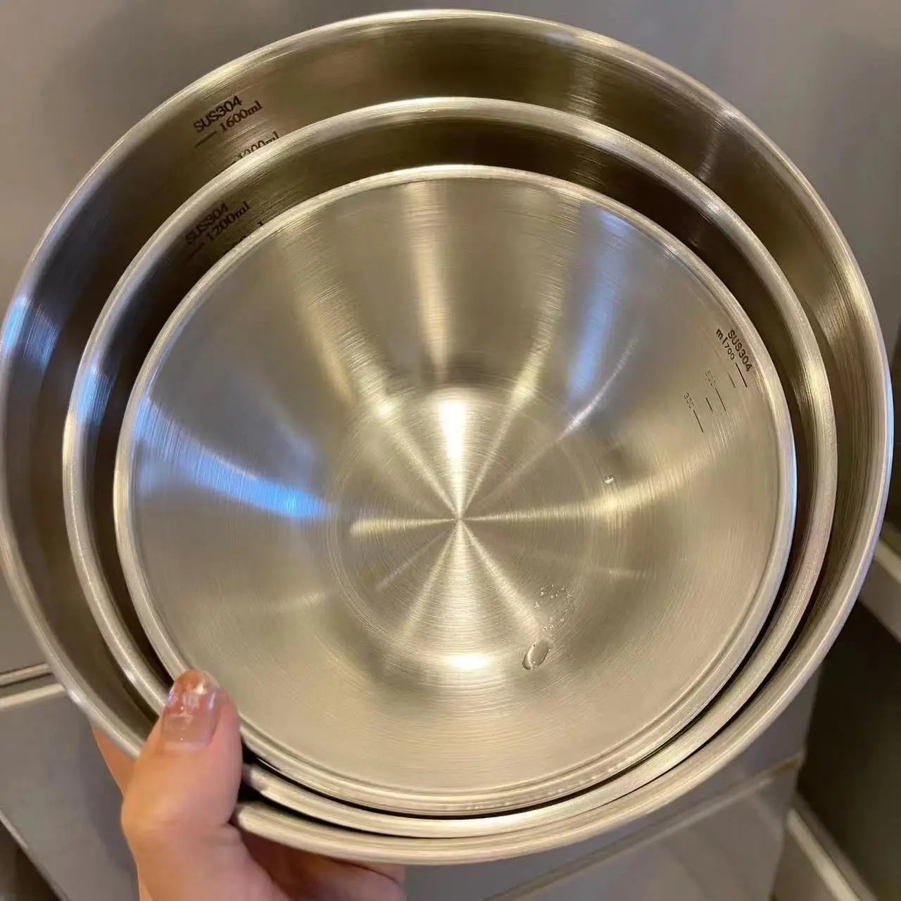 1～3個のステンレス製ボウルセット、計量機能付き、調理、ベー - Food Storage Utensils のレビューと価格
