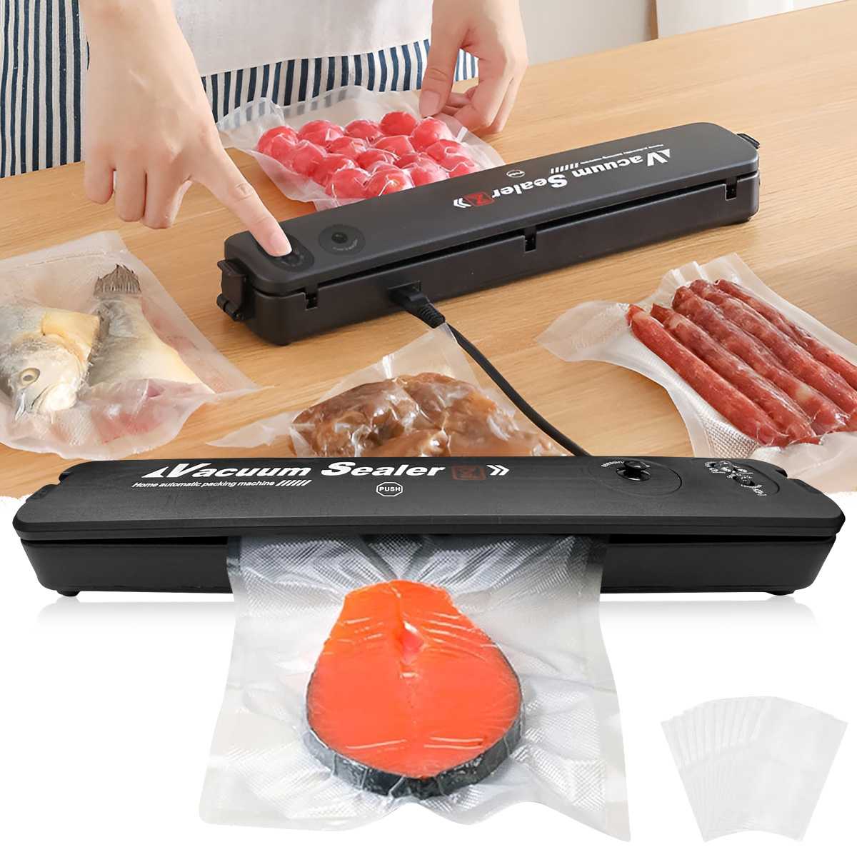220V EUプラグ食品真空シーラー包装機、無料10個の真空 - Vacuum Sealer Bag のレビューと価格