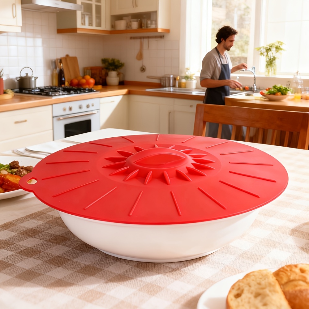 5ピースシリコン蓋、耐熱電子レンジ用防滴蓋、シリコン鍋蓋、カ - Food Storage Utensils のレビューと価格