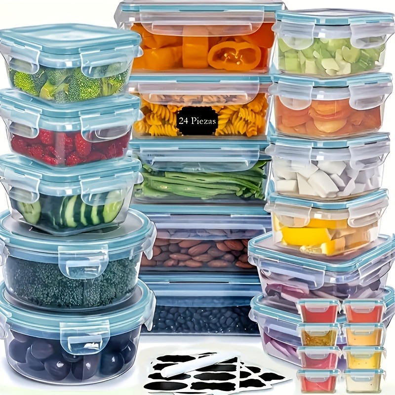48個入り BPAフリー食品保存容器セット – キッチン、パ - Food Storage Utensils のレビューと価格