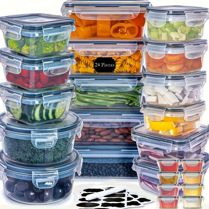 48個入り BPAフリー食品保存容器セット – キッチン、パ - Food Storage Utensils のレビューと価格