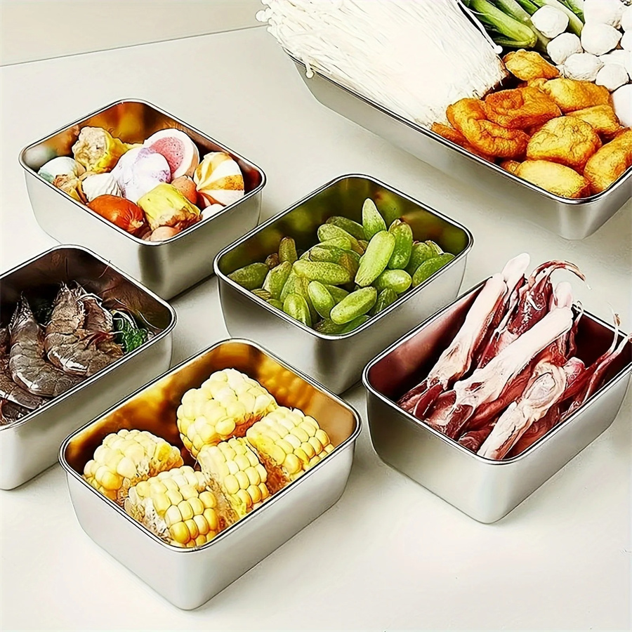 1/3/5 個ステンレス鋼食品収納ボックス鮮度保持ボックス蓋 - Food Storage Cupboard のレビューと価格