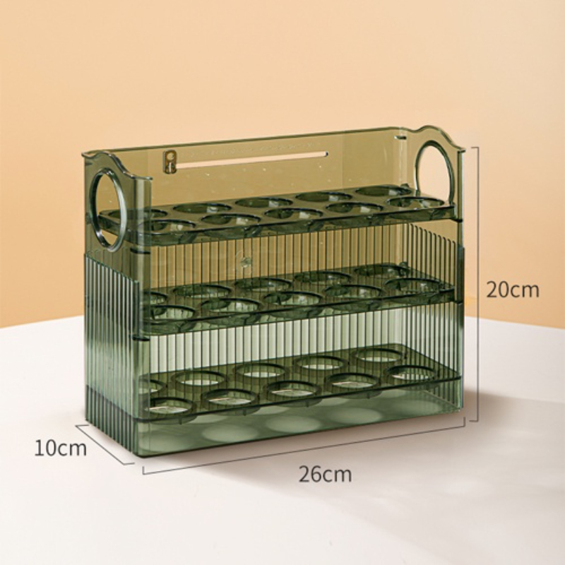 1Pc 卵収納ボックス冷蔵庫のサイドドア収納オーガナイザーキ - Food Storage Types のレビューと価格