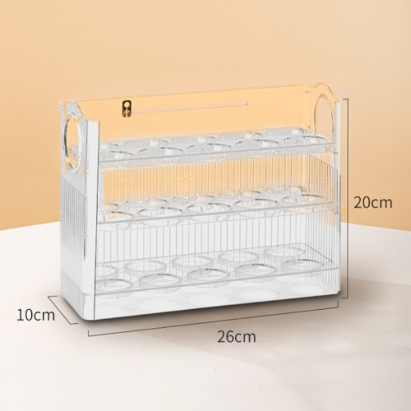 1Pc 卵収納ボックス冷蔵庫のサイドドア収納オーガナイザーキ - Food Storage Types のレビューと価格
