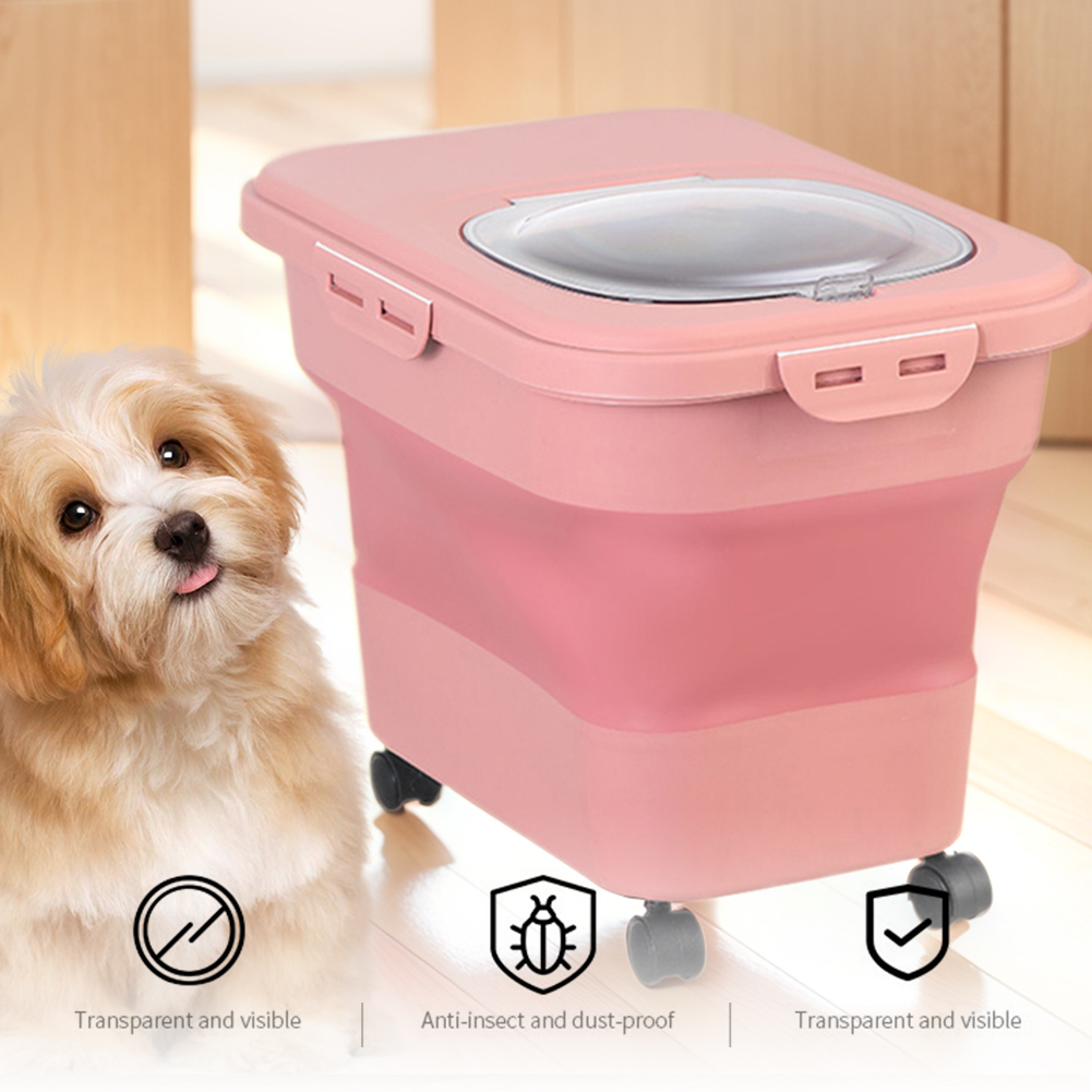 折りたたみ式ドライキャットフードボックス 20-30LB 折 - Food Storage For Dog のレビューと価格