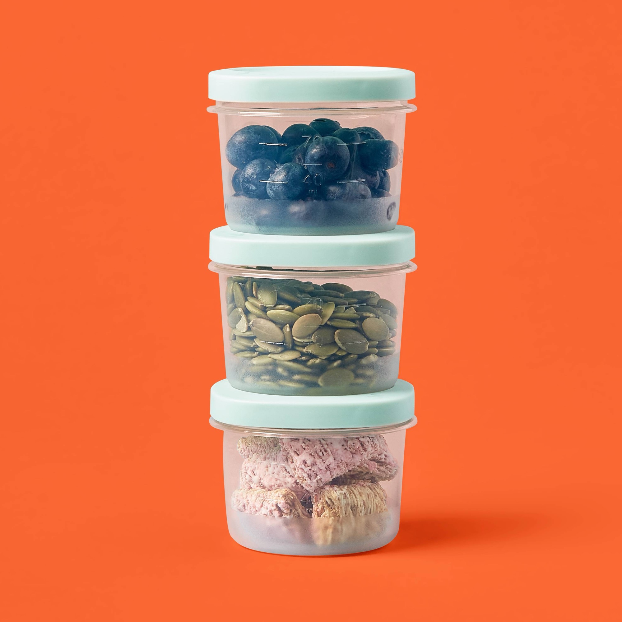 6個入りラウンド型ツイストロック食品保存容器、4液量オンスの - Food Storage Prep Containers のレビューと価格