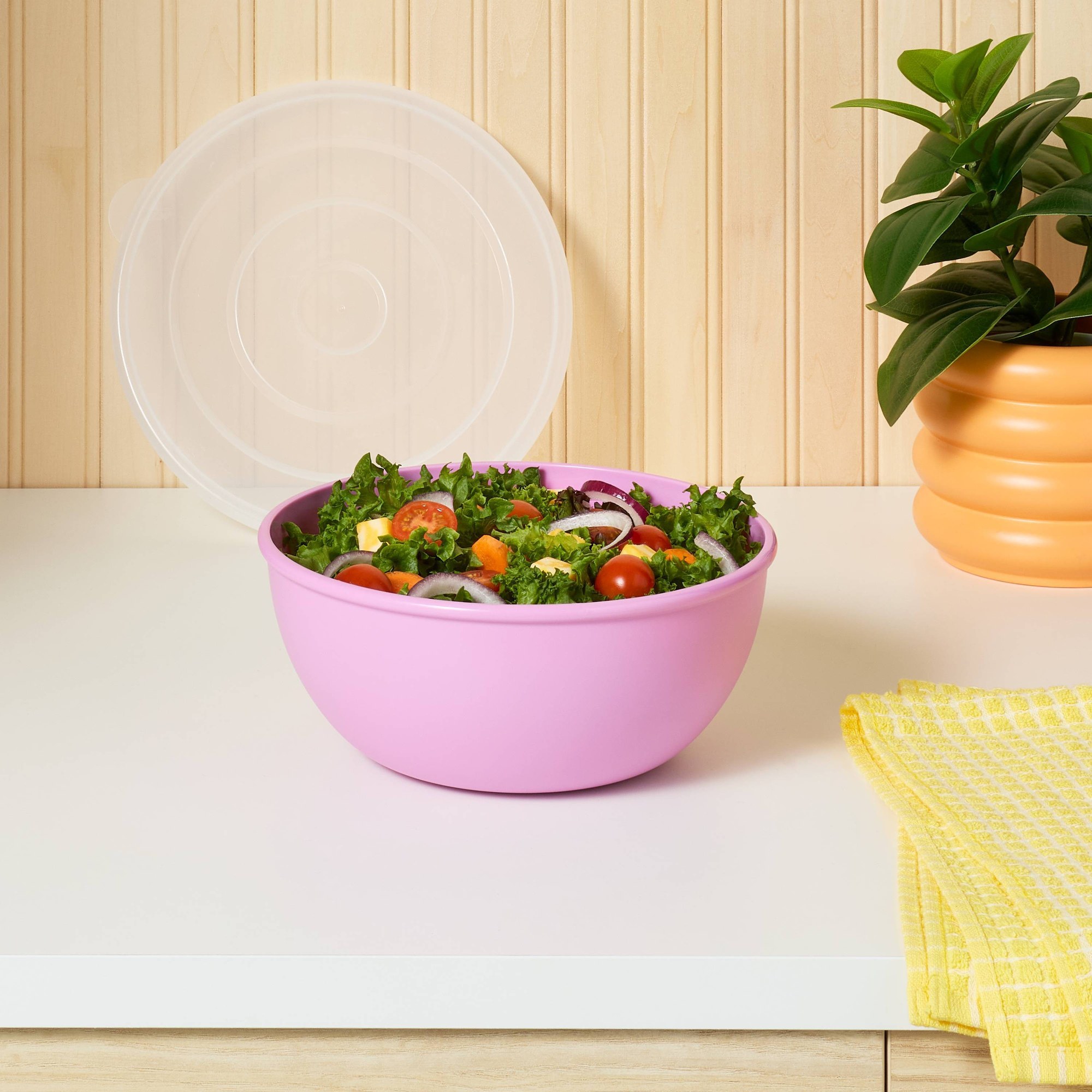 ピンクのボウルと一致する蓋、キッチン、寮、食事の準備や残り物 - Food Storage Prep Containers のレビューと価格