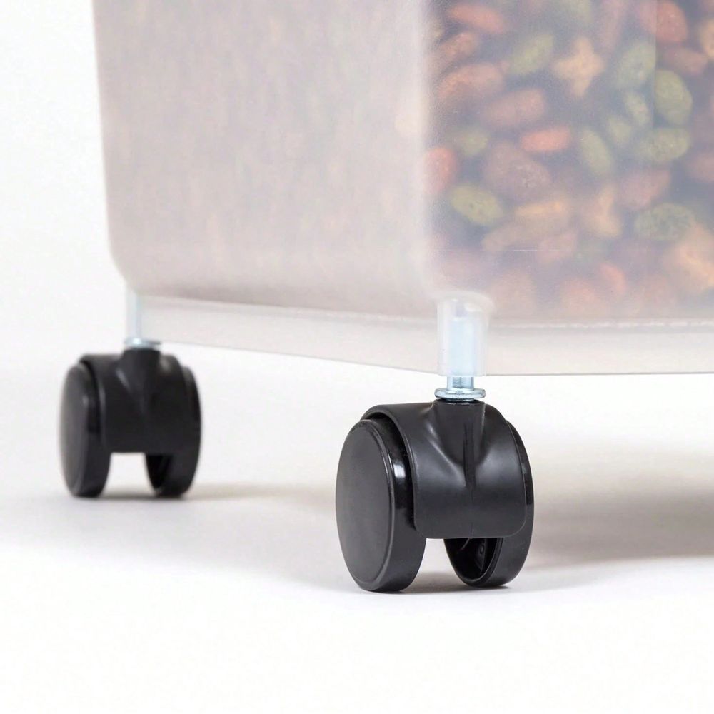 透明プラスチック製収納バケツ（車輪と蓋付き、25ポンド） 気 - Food Storage For Dog のレビューと価格