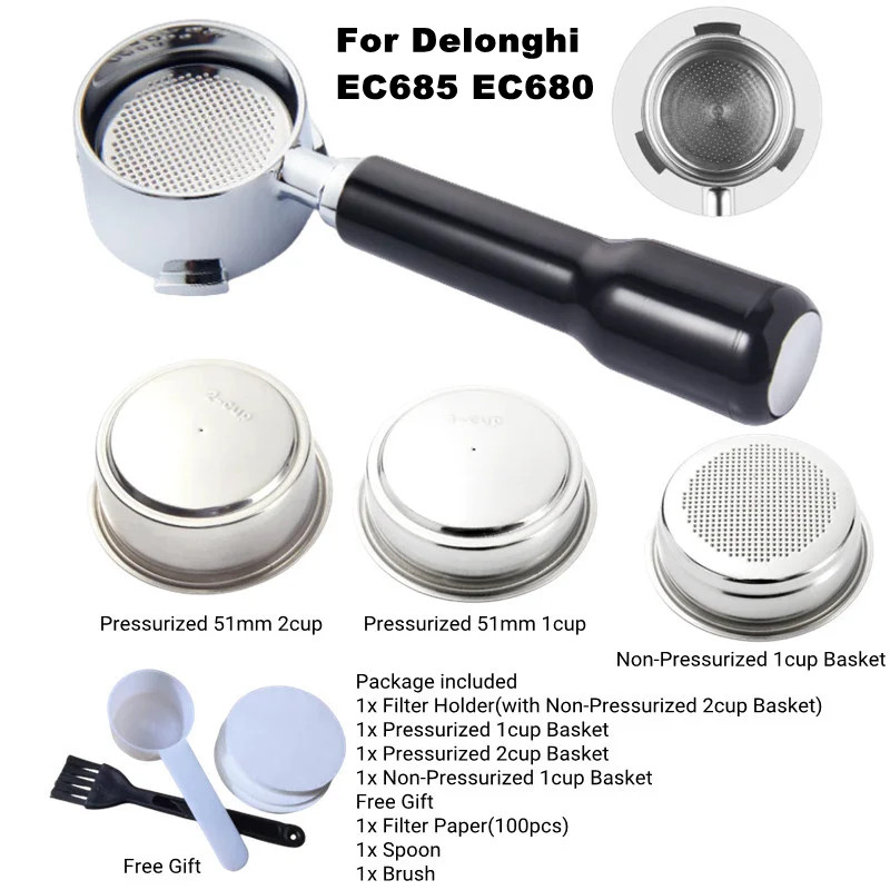 居間用フィルターバスケット,コーヒー処理用フィルター,51m - Delonghi Espresso Magnifica のレビューと価格