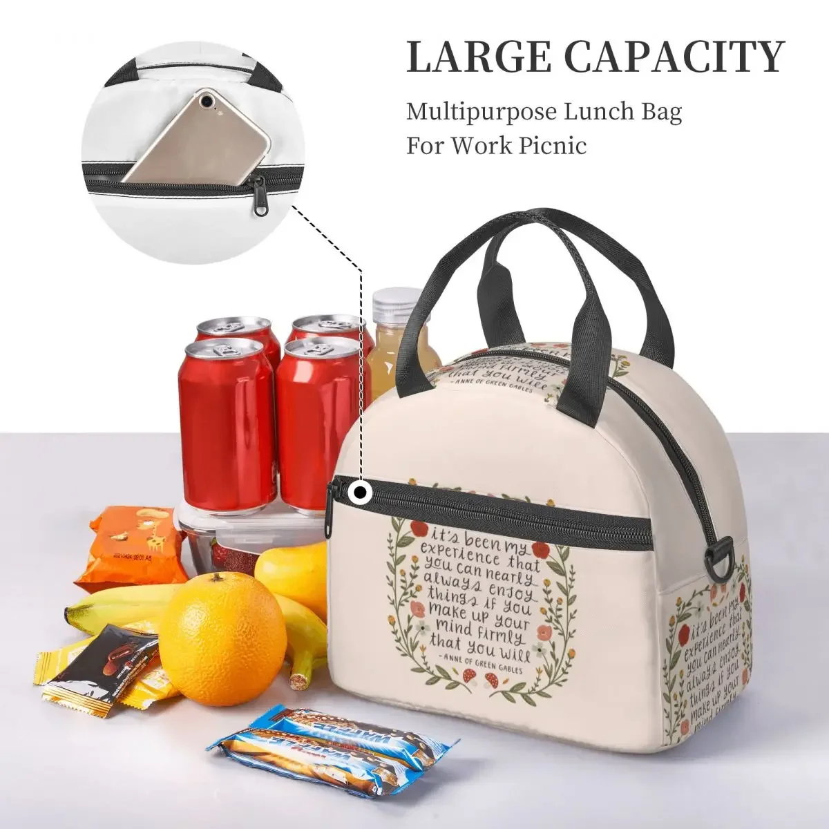 赤毛のアネちゃん「Enjoy Things」の名言入り断熱ラ - Food Storage Quotes のレビューと価格