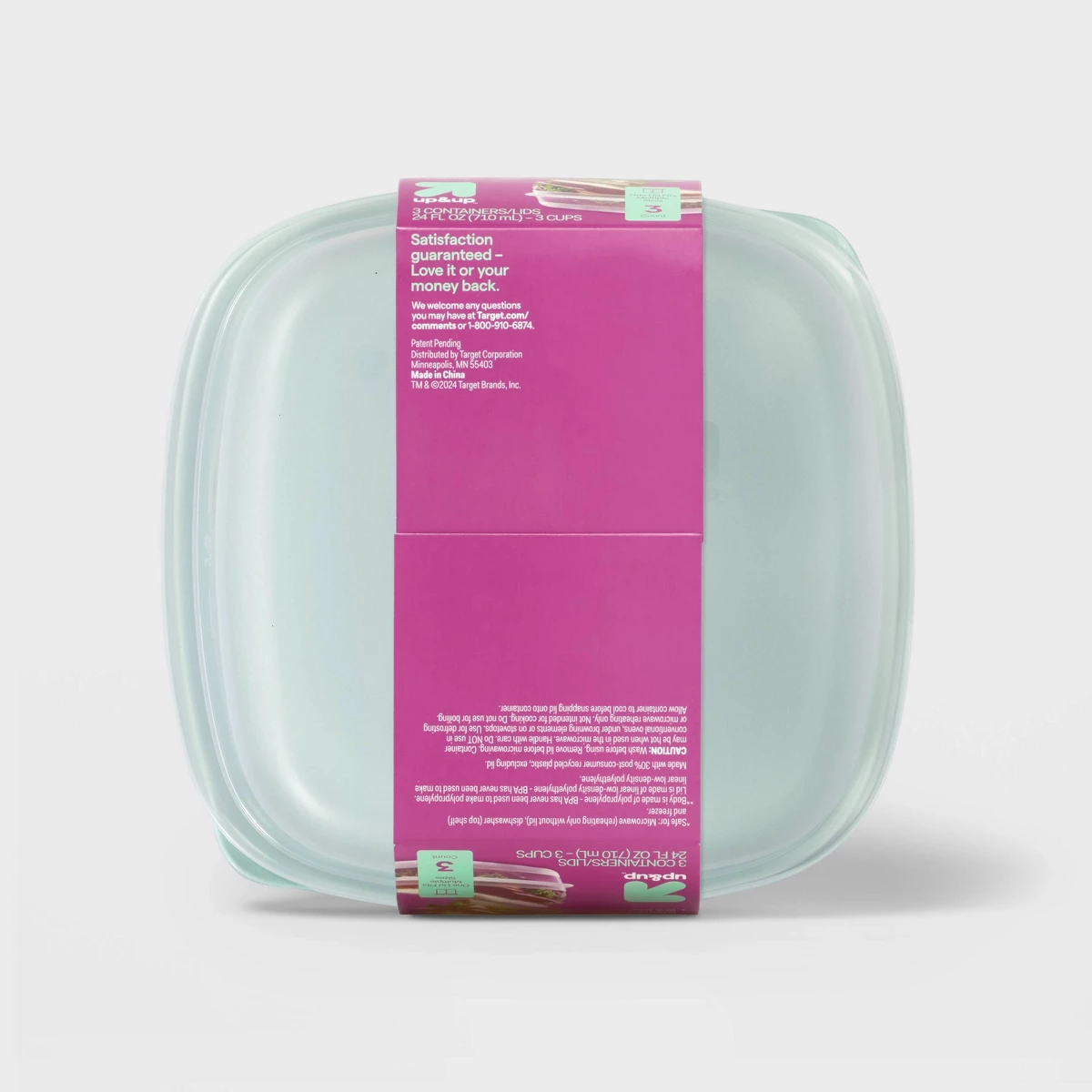 2026年新発売 3個セット 24オンス角型食品保存容器 ミ - Food Storage Prep Containers のレビューと価格