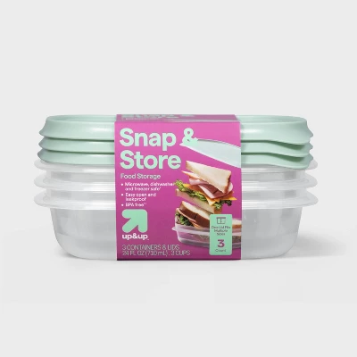 2026年新発売 3個セット 24オンス角型食品保存容器 ミ - Food Storage Prep Containers のレビューと価格